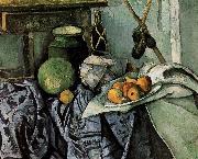 Paul Cezanne bottles and fruit still life Germany oil painting reproduction